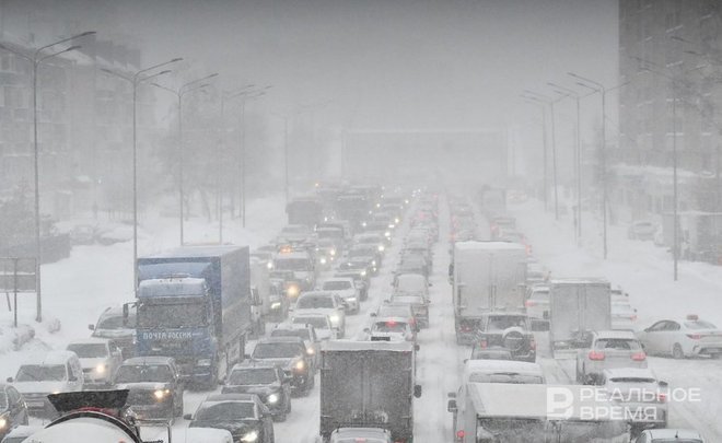 Snowstorm alert again due to blizzard and strong wind in Tatarstan