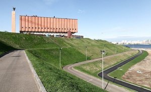 ''Green gift'': the hillside near Kazan NCC covered with 17.9k sq m of lawn