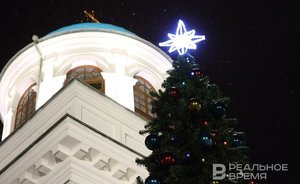 Christmas liturgy of Saint Basil the Great in the Cathedral of the Kazan Icon of the Mother of God