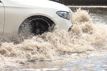 The car is damaged by downpour. What to do?