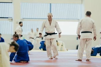 Former Russian national judo coach Ezio Gamba holds training sessions in Kazan